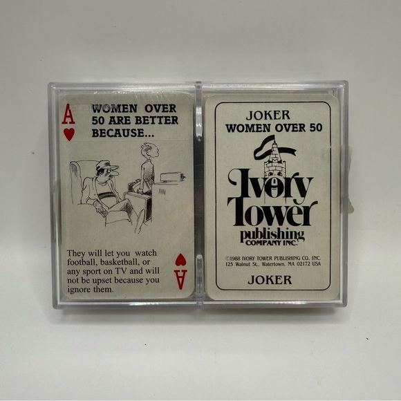 Vintage 2 Decks of "Women Over 50 Are Better Because..." Playing Cards Belgium - Picture 5 of 5
